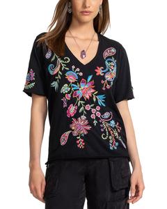 Футболка Johnny Was Karime, черный