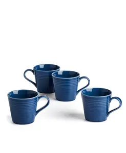 Кружка Maze из денима, 13 унций, набор из 4 штук Royal Doulton, blue