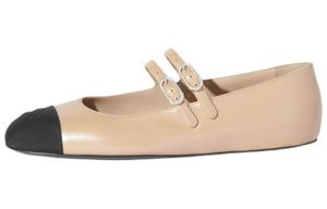 Плоские туфли Mary Jane 0,5 см женские CHANEL, розовый