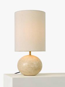 Настольная лампа из травертиновой гальки John Lewis, Travertine