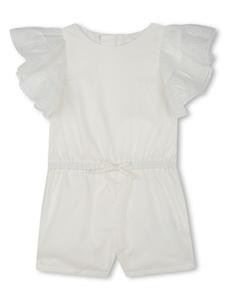 Chloé Kids поплиновый комбинезон, белый