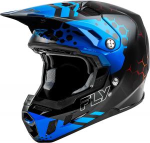 Шлем Fly Racing Formula CC Tektonic (черный/синий/красный, размер S), Black/Blue/Red