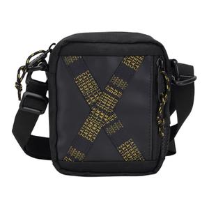 Полиэстеровая наплечная сумка через плечо мини унисекс черная CAT