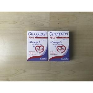 Health Aid Omegazon Plus Omega 3 и Co Q10 30 капсул Healthaid