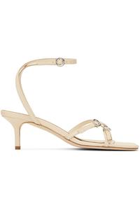 Сандалии Libby на кожаной подошве с каблуком-кот Aeyde, цвет creamy nappa