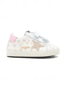 Кеды Super Star с цветочным принтом Golden Goose Kids, белый
