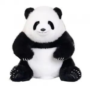 Tranquility and elegance Мягкая игрушка большая панда, черно-белая плюшевая кукла, высота 35 см