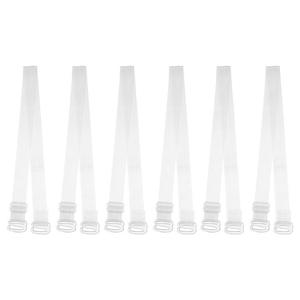 3 пары невидимых прозрачных бретелей для бюстгальтера, пластиковый крючок, регулируемый плечевой ремень, прозрачный, 12 мм Unique Bargains, цвет Clear