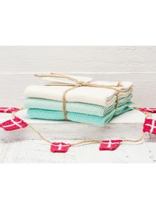 Solwang Набор из 3 чистящих салфеток натурального синего цвета