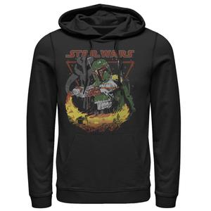 Мужская толстовка с капюшоном Boba Fett Tatooine Flame Star Wars