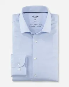 Деловая рубашка OLYMP "Level Five 24/Seven body fit", синий