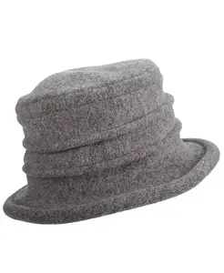 Женская складная шерстяная шляпа-клош Dorfman Pacific, серый