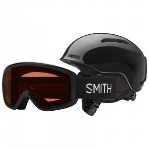 Детский шлем Smith Glide Jr. Mips | Комплект для сноубординга Snowday, черный