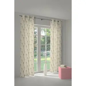 Штора Балерина люверсы 1 шт., из 100% органического хлопка Adam, розовый