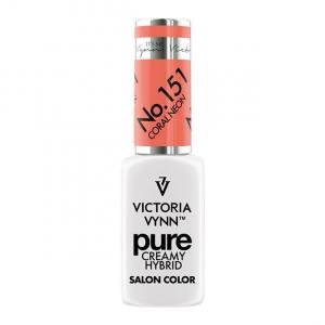 Лак для ногтей Victoria Vynn Pure Creamy Hybrid 151 Coral Neon, 8 мл