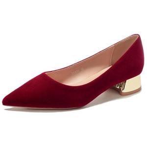 QITUMAUL Туфли на высоком каблуке 3 см, женские, красные
