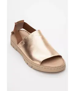 Сандалии Londoi на эластичных ремешках (женские) Forever & Always Shoes, золотой