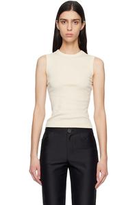 Flore Flore Майка Off-White esmé