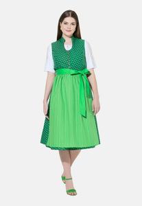 Платье Ulla Popken MINIMAL GOBLET COLLAR , Grass Green/Green