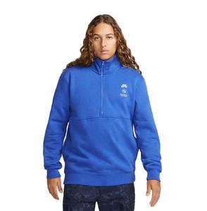 Куртка Nike SB x Fly Streetwear 1/2 Zip Fleece Skate Top 'Blue', синий