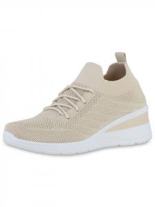 Низкие кроссовки VAN HILL Wedges Anna, бежевый