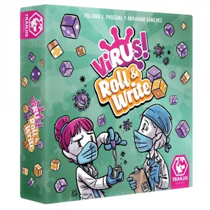 Настольная игра Tranjis Games Virus Roll & Write, зеленый