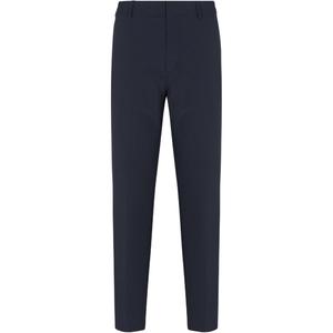 Нейлоновые сирсакеровые чиносы EMPORIO ARMANI, синий