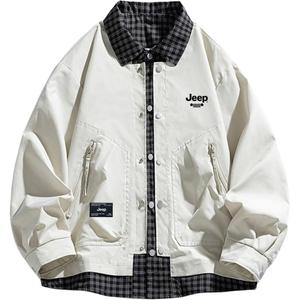 Куртка Unisex Shirt Collar Moderate Mock Two Piece Jeep, белый