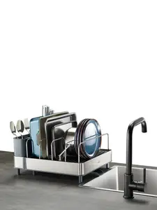 Подставка-сушка для посуды, 35х38,7х18,8 см, Joseph Joseph, серый