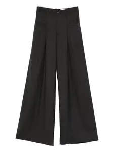 Расклешенные брюки из шелковистой смеси White Sand, серый