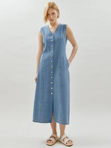 Джинсовое платье-рубашка Albaray, Indigo