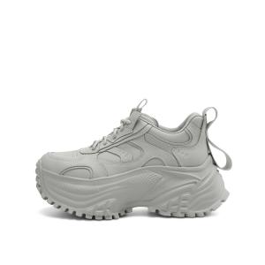 Rosa Bianca Скользоустойчивые легкие утепленные низкие массивные кроссовки женские серые с овчинной стелькой, цвет Gray (Sheepskin Insole)