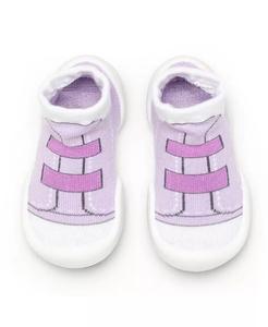 Дышащие моющиеся нескользящие носки для маленьких девочек, ходунки - фиолетовый Komuello, фиолетовый
