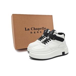 La Chapelle Высокие женские кроссовки для скейтбординга бежево-черного цвета