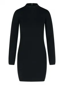 Шерстяное платье с высоким воротником Michael Michael Kors, черный