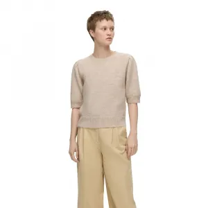 Футболка Selected Lulu 3/4 sleeve, бежевый