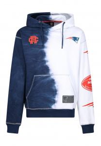 Толстовка с капюшоном Recovered Sweatshirt NFL Patriots Ink Dye Effect On, синий