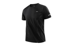 Футболка Unisex с коротким рукавом и круглым вырезом, свободного кроя, повседневная BAGE, черный