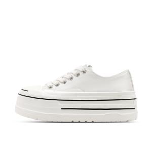 ST&SAT Женские противоскользящие износостойкие низкие скейтерские кеды Anti Slip Wear Resistant Low Top Skateboard Shoes - экрю, цвет Ecru