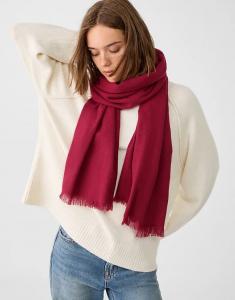 Шарф Stradivarius бордового цвета