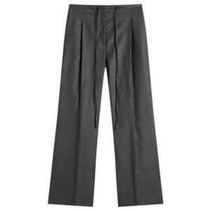 Свободные брюки из мягкой шерсти Róhe, темно-серый melange
