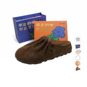 WOXXXN Женские противоскользящие тапочки с закрытым носком - Хаки[Подарочный набор](Подарок в комплекте), цвет Khaki[Gift Box Set](Gift Included)