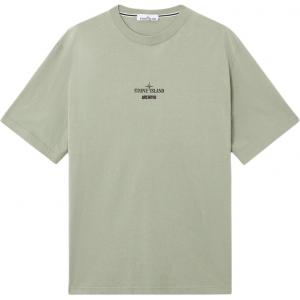 Футболка с принтом логотипа STONE ISLAND, зеленый