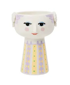 Фарфоровая ваза Rosendahl EVA, 5,9 дюйма (высота) x 3,9 дюйма (глубина) Bjørn Wiinblad, multi