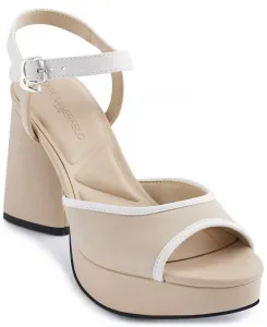 Женские босоножки Hallett на платформе с ремешком на щиколотке KARL LAGERFELD PARIS, мультиколор