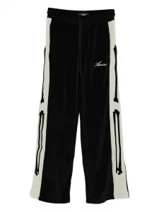 Трикотажные брюки с бархатным эффектом Bones Amiri, черный