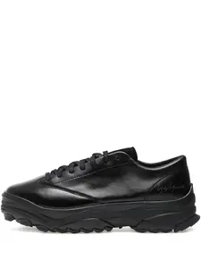 Кожаные кроссовки на шнуровке Y-3, черный