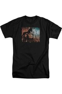 Футболка Batman Arkham City City Knockout с коротким рукавом для взрослых Gildan, черный