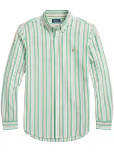 Рубашка в вертикальную полоску Polo Ralph Lauren, зеленый