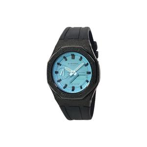 CASIO Ретрофит серия электронный механизм фторэластомерный ремешок часы мужские часы blue dial